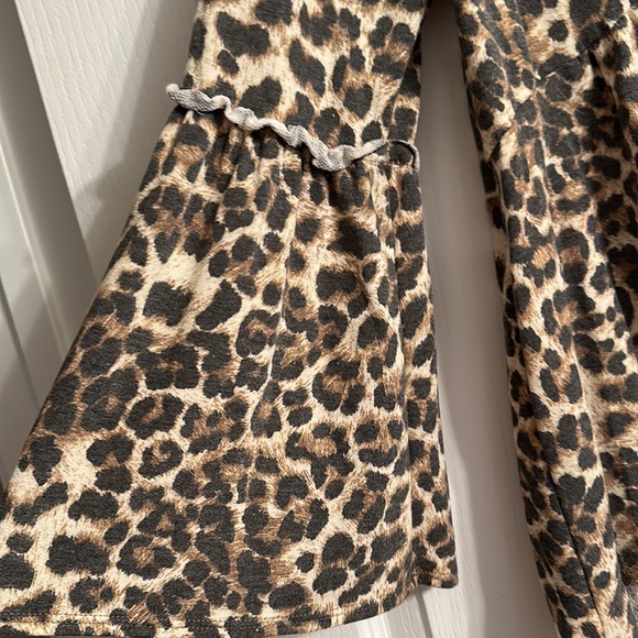 Sew in Love Leopard Print Babydoll Top with Bell Sleeves - Picture 3 of 6